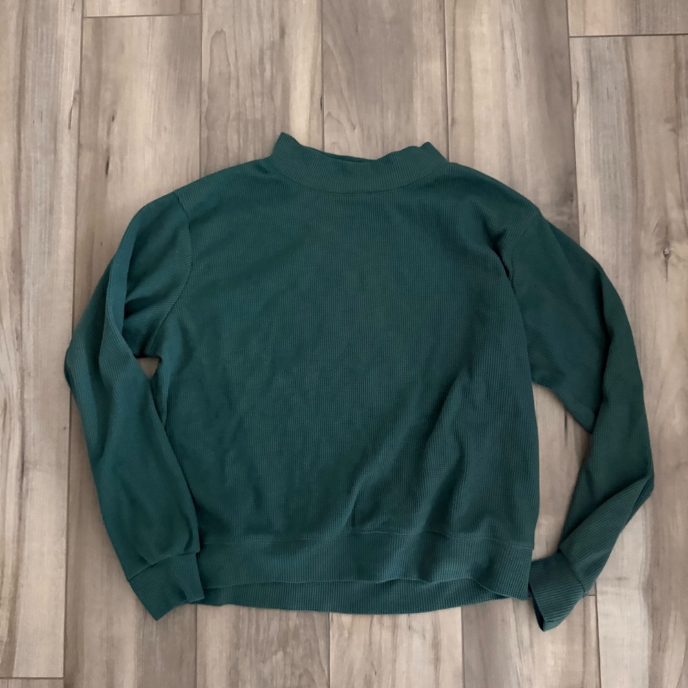 Parke Waffle Knit Mock neck